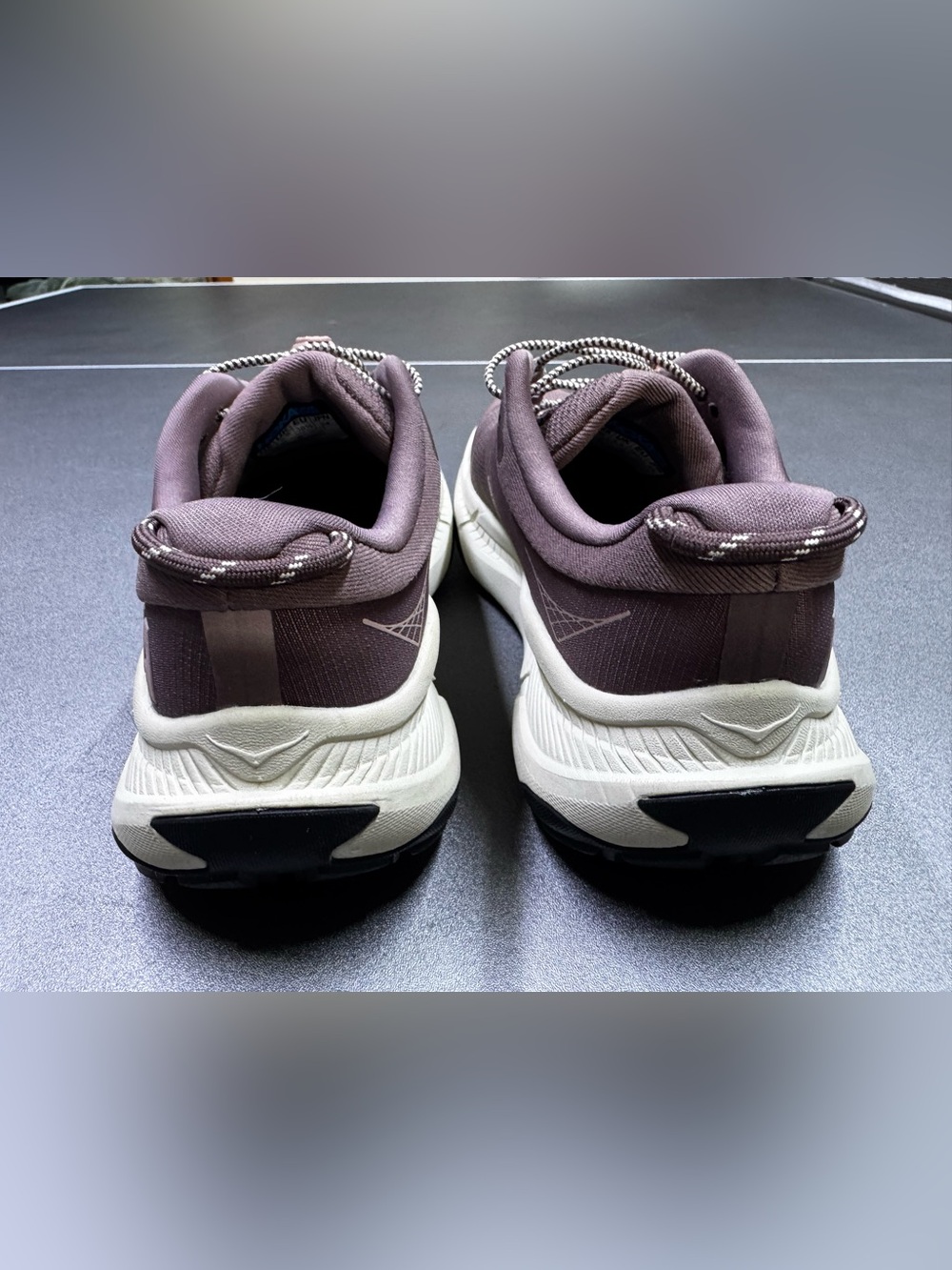 HOKA Transport Women’s Trail Shoes US 7B Mauve Vibram Cordura Worn Once - Picture 4 of 9